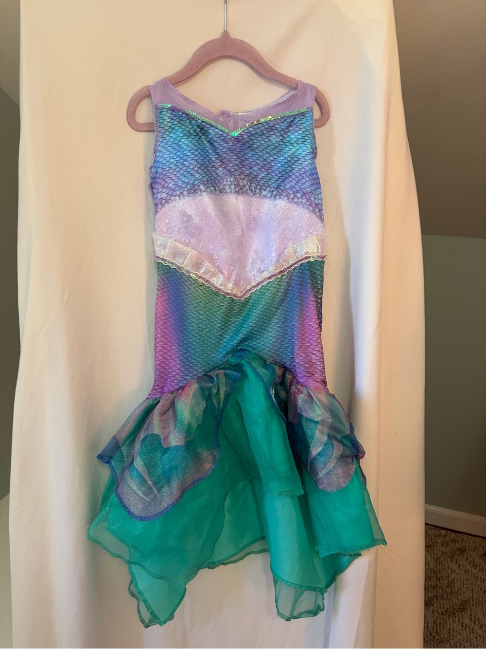 Disneys Little Mermaid Costume Dress “Live Action Version” size 3/4T